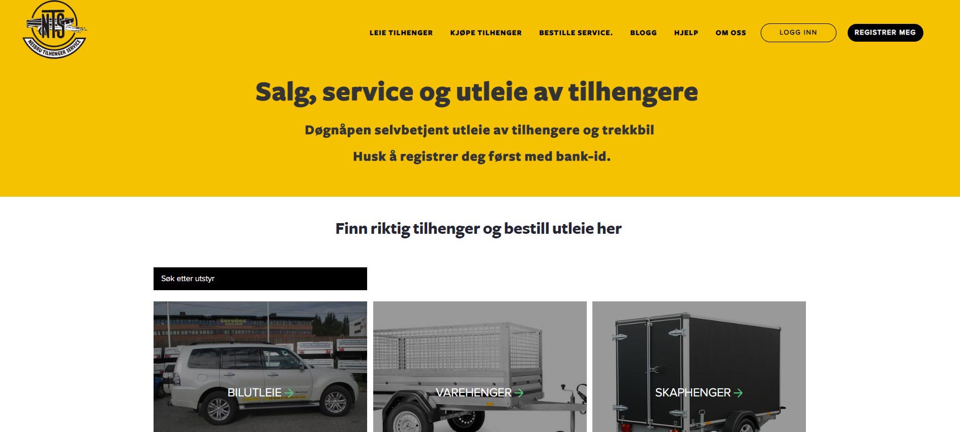 Published case-study image for Nesbru Tilhenger Service (NTS)'s established trailer rental operation